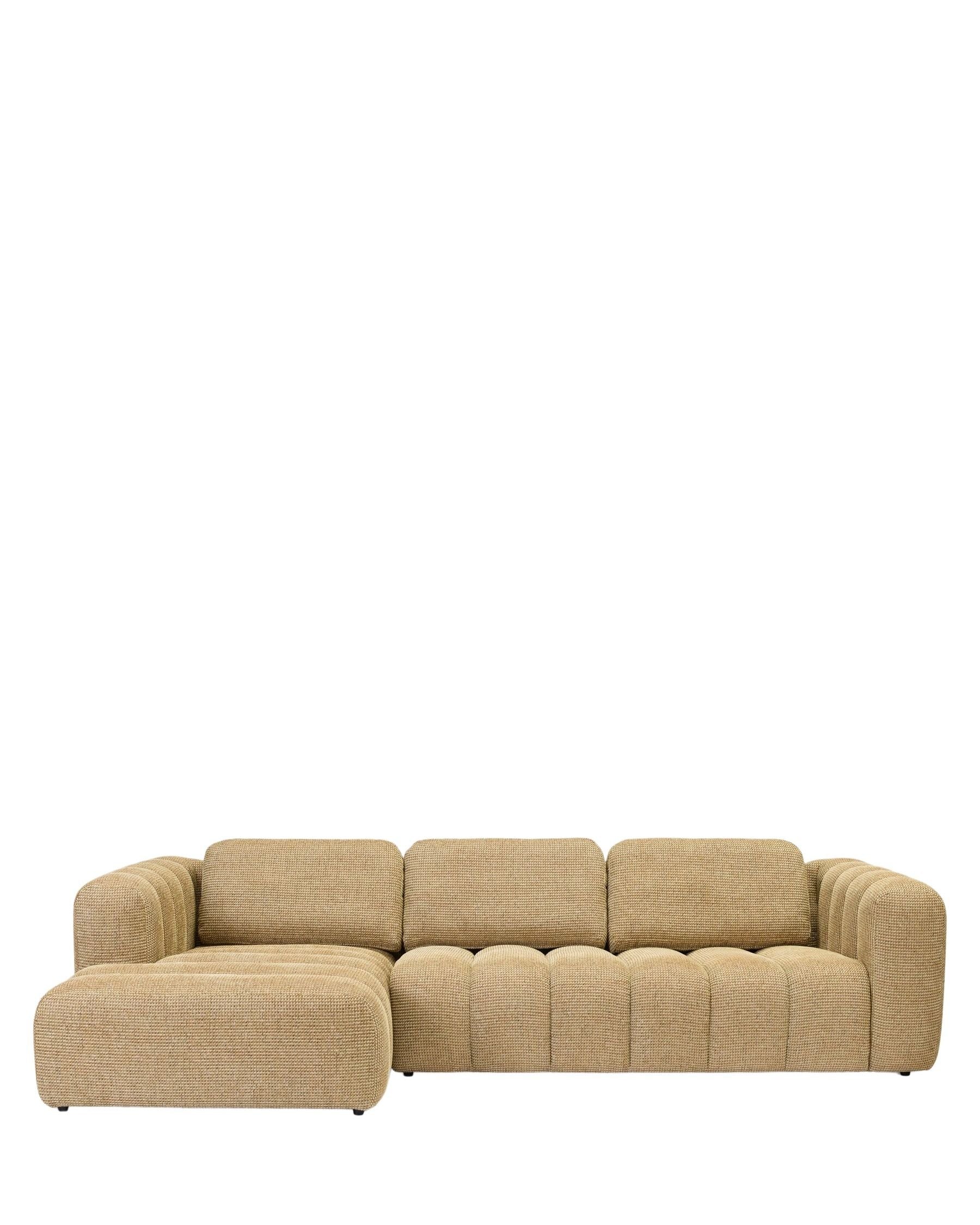 Birdy left corner sofa - Miami yellow tweed