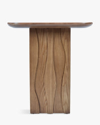 Table d'appoint Ondula en bois - Bois noyer