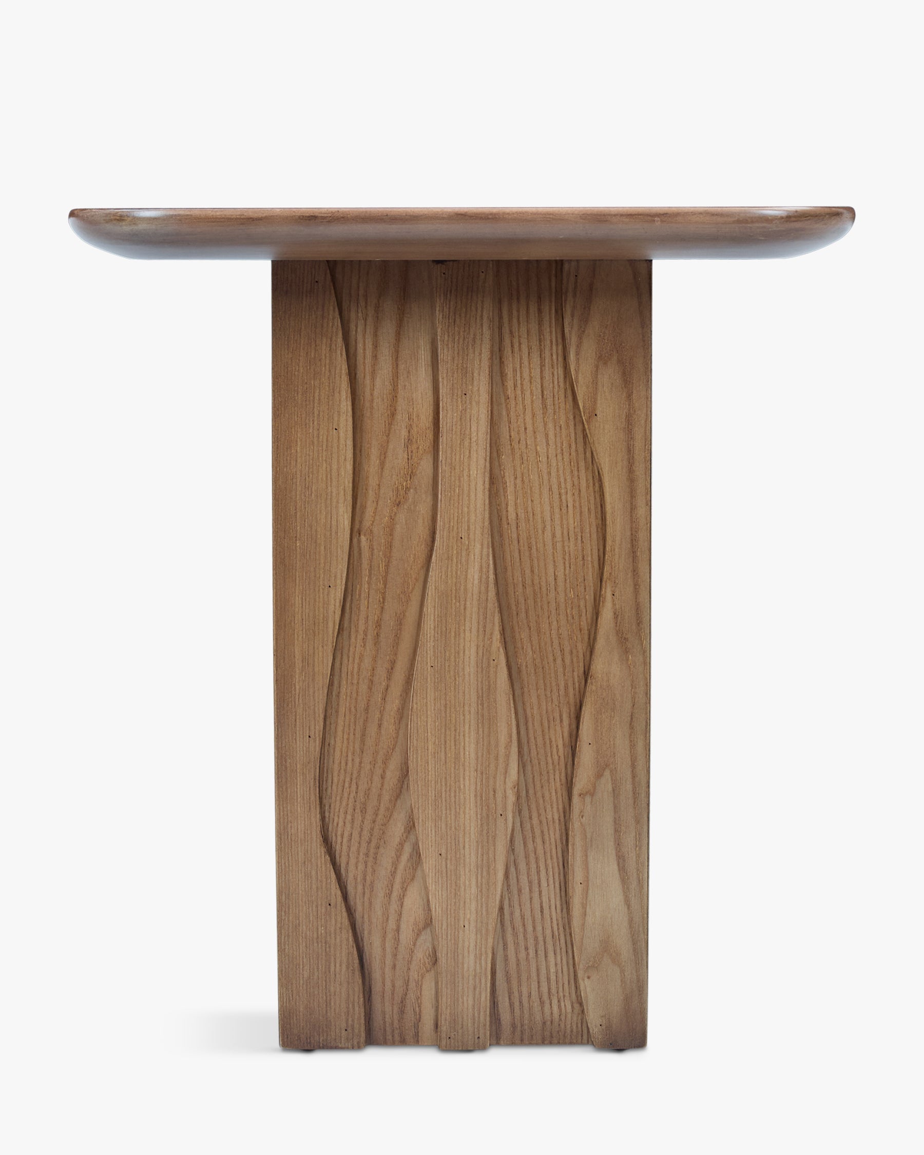 Table d'appoint Ondula en bois - Bois noyer