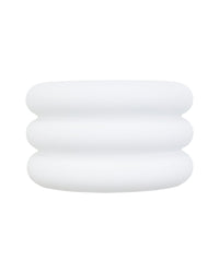 Applique murale Verre blanc & laiton Houston - Blanc
