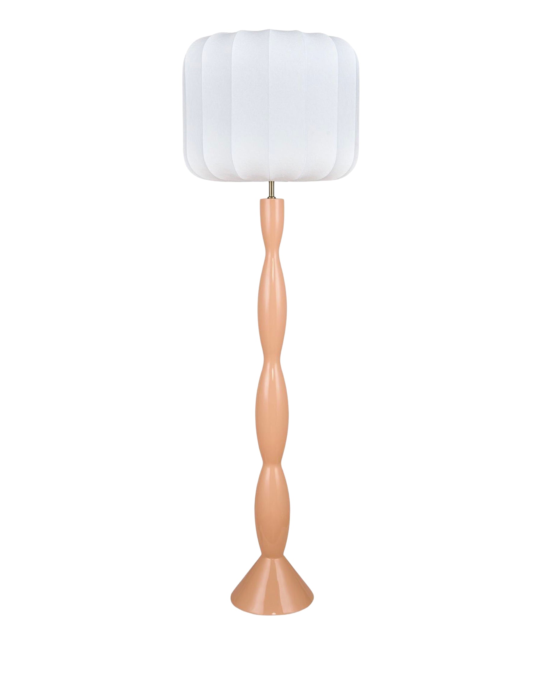 Hanaki floor lamp in fibreglass - Beige