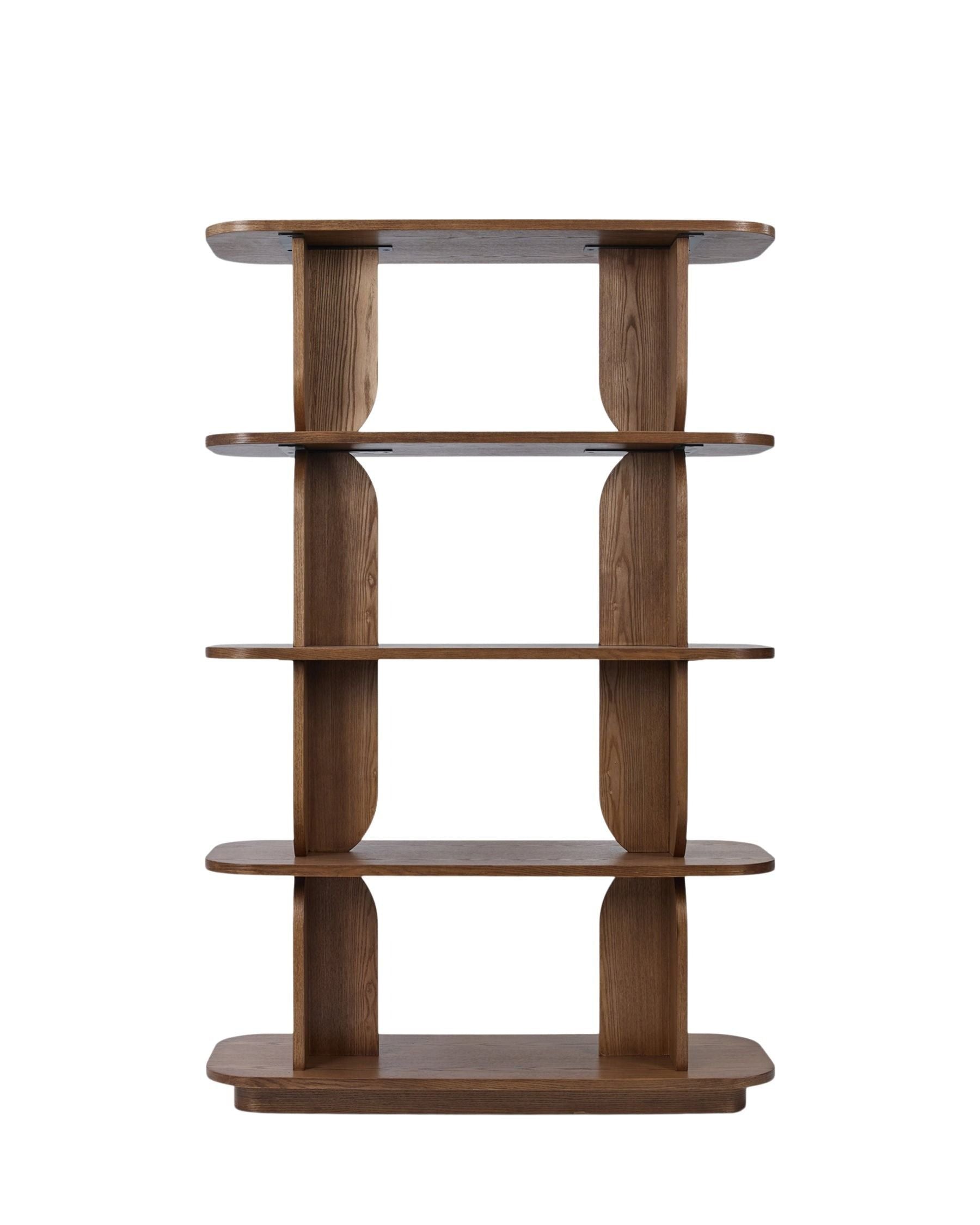 Étagère & bibliothèque Charly en bois - Bois noyer