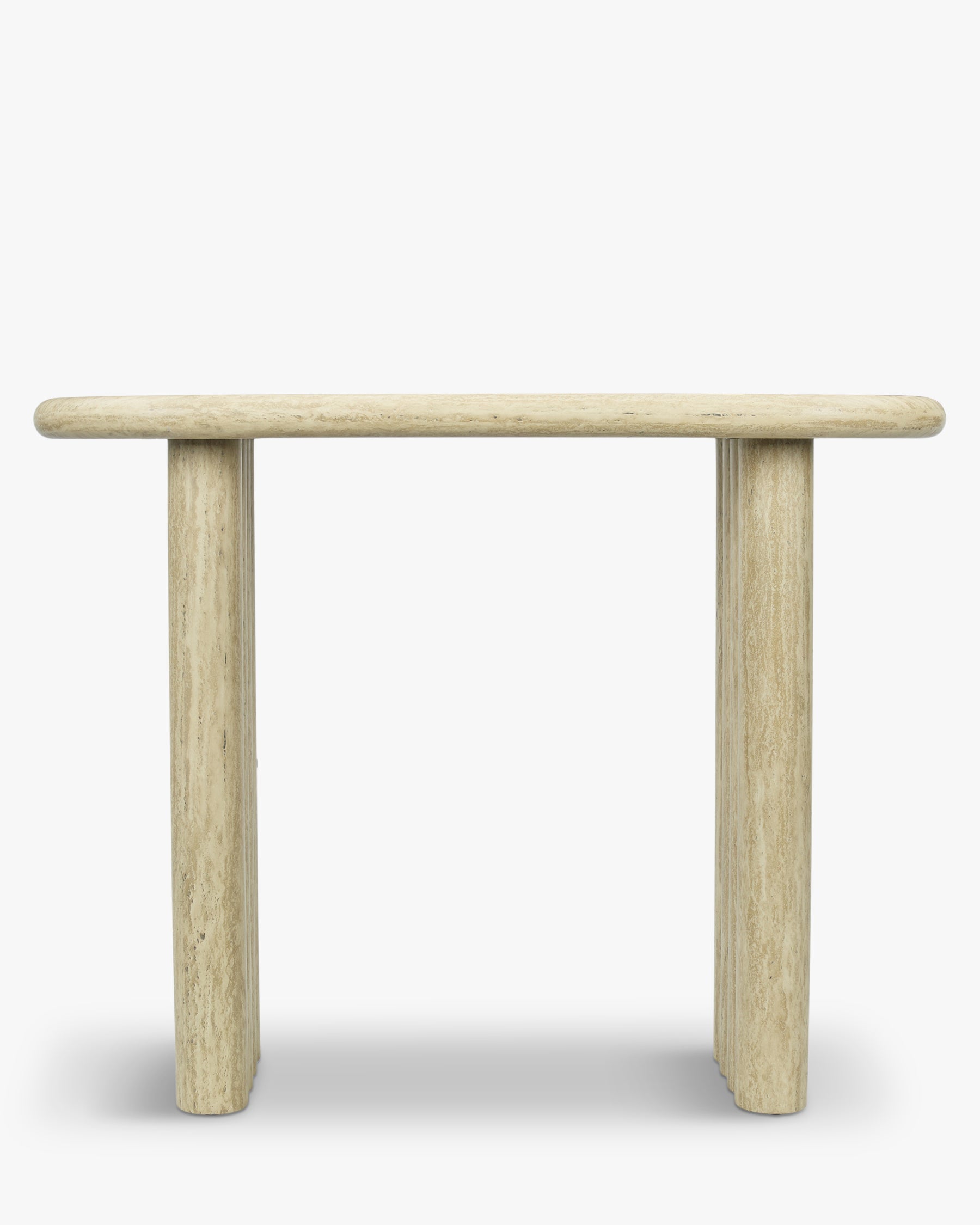 Console Aphaia en bois - Effet Travertin