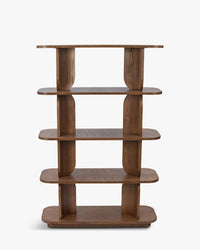 Étagère & bibliothèque Charly en bois - Bois noyer