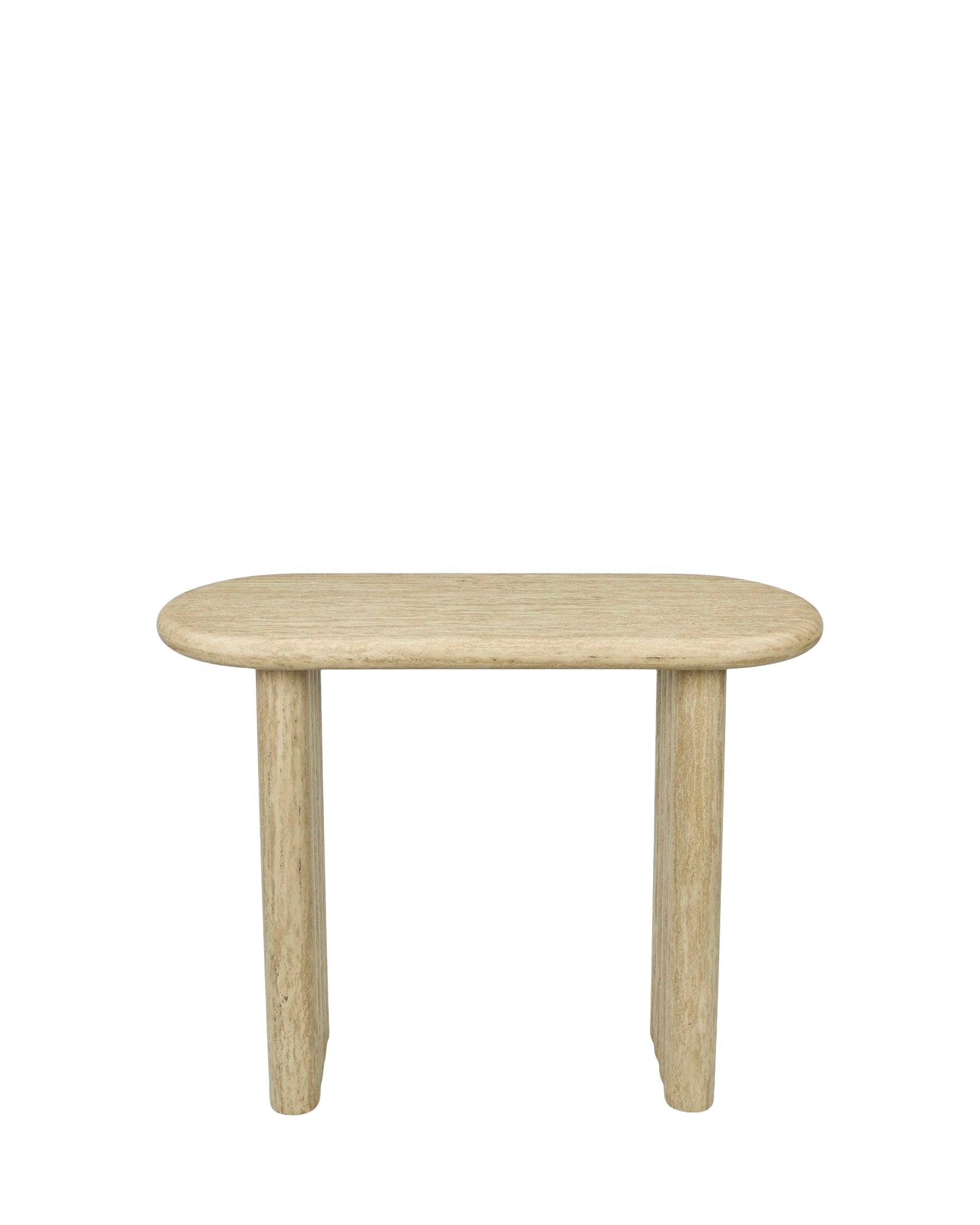 Console Aphaia en bois - Effet Travertin