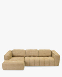 Birdy left corner sofa - Miami yellow tweed
