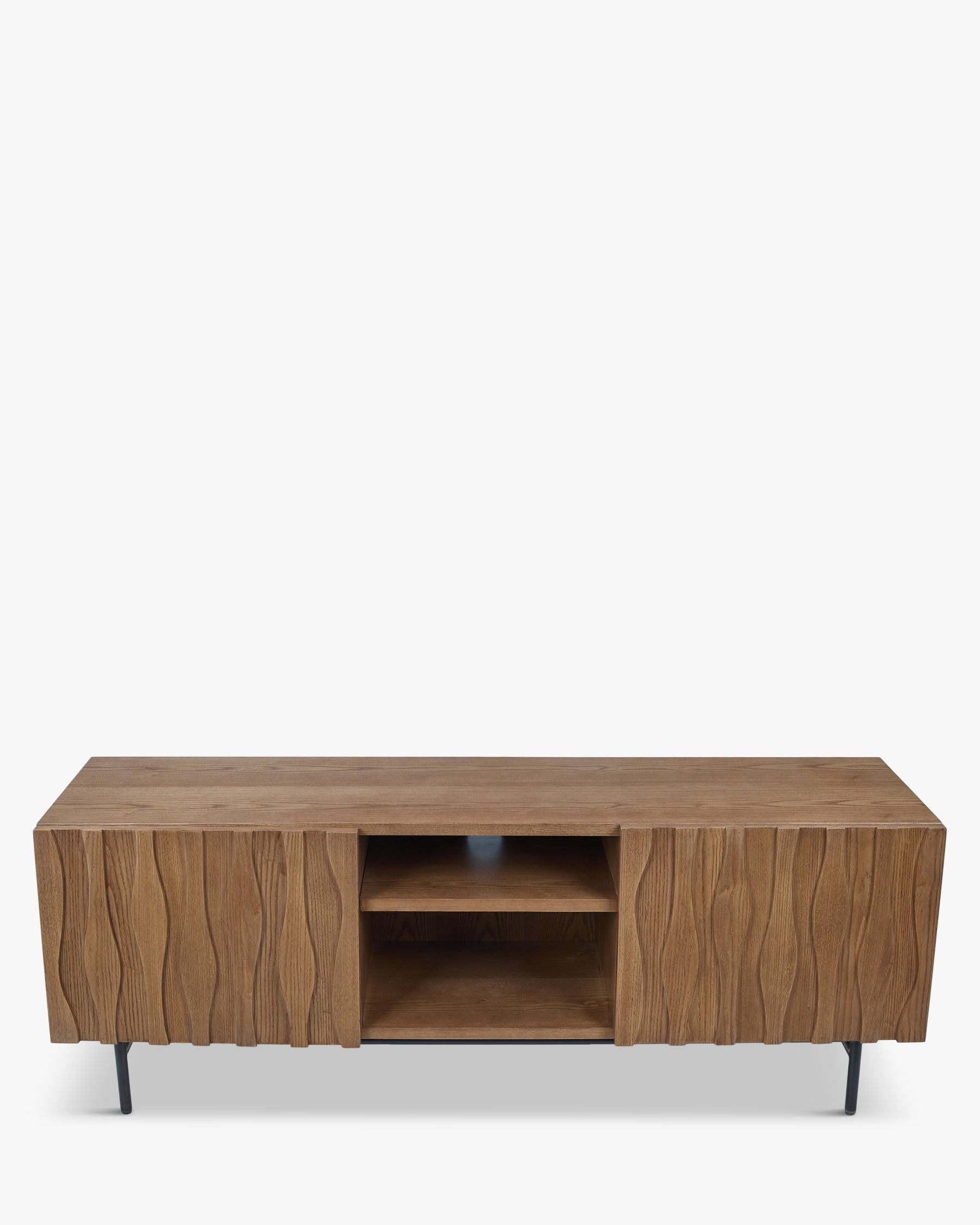 Meuble TV Ondula en bois - Bois noyer