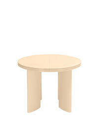 Table à manger extensible Mira en bois - Beige