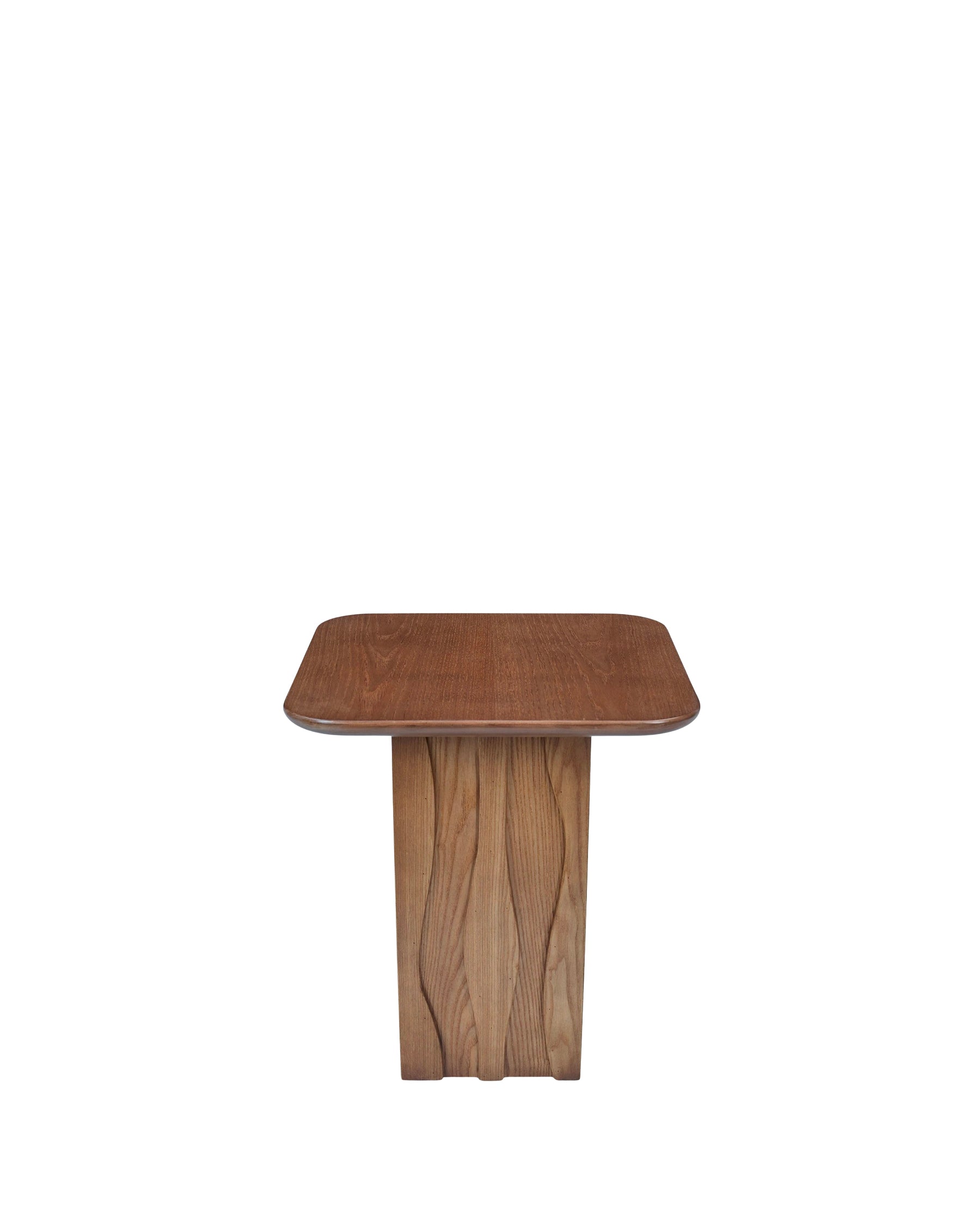 Table d'appoint Ondula en bois - Bois noyer