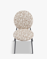 Chaise empilable Blaze - Beige géométrique