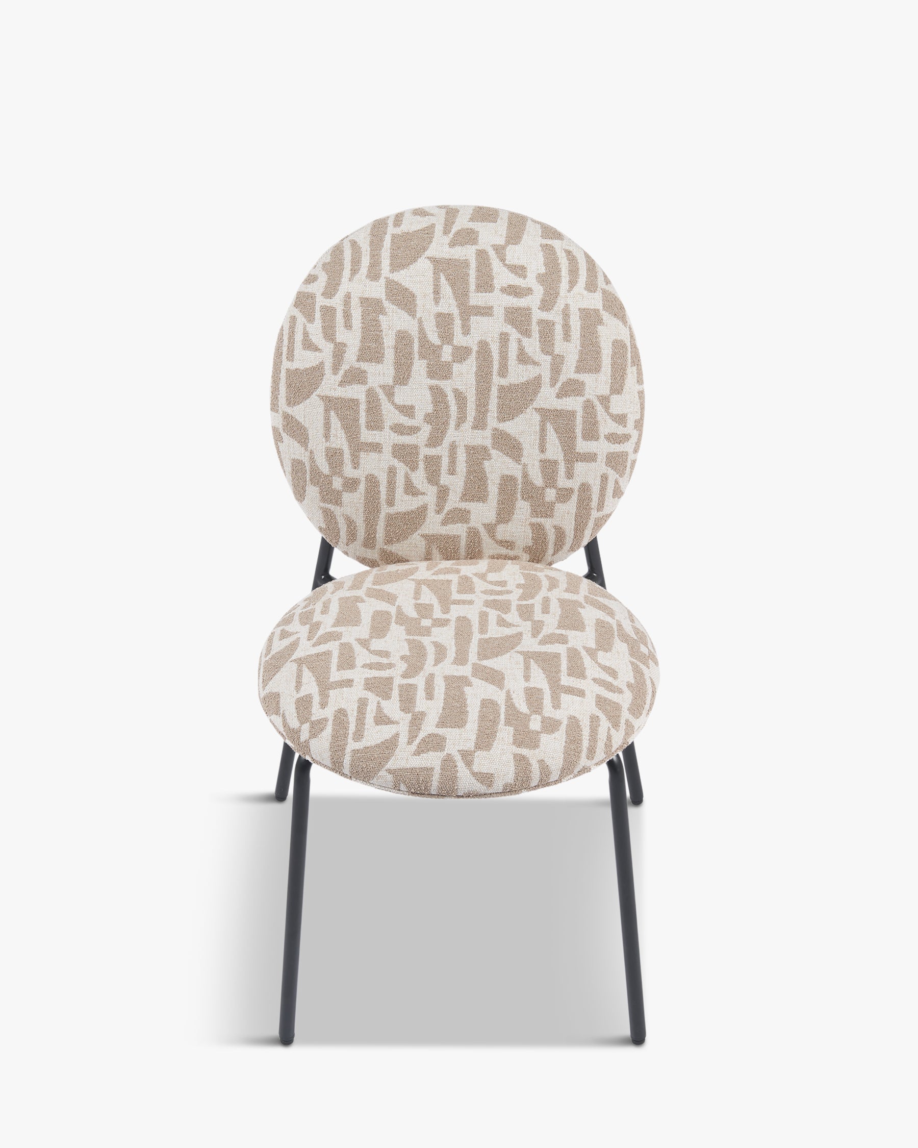 Chaise empilable Blaze - Beige géométrique