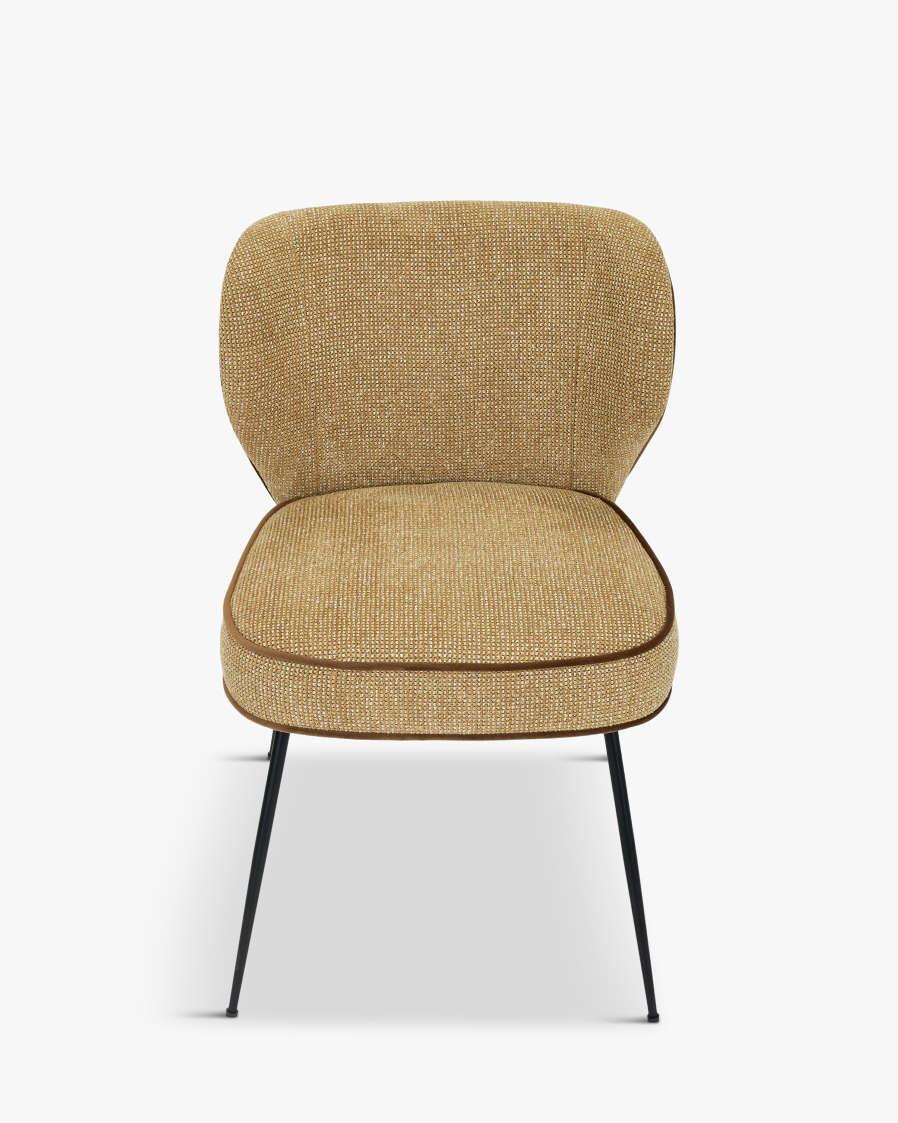 Chaise Wayne en tweed - Tweed marron