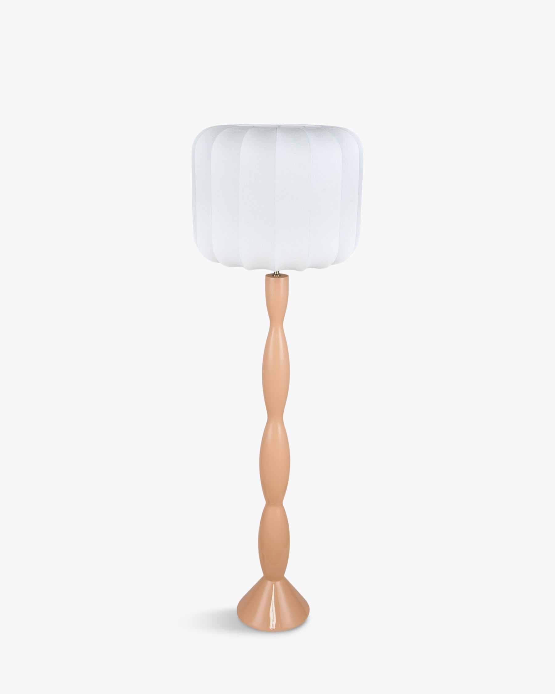 Hanaki floor lamp in fibreglass - Beige