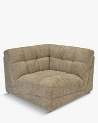 Fauteuil d'angle modulable Paul - Tweed taupe