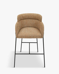 Tabouret de bar Baron - Tweed jaune Miami