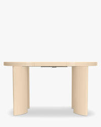 Table à manger extensible Mira en bois - Beige