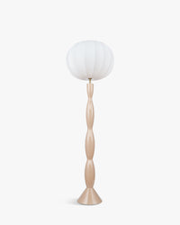 Lampadaire Honiri en fibre de verre - Blanc satiné