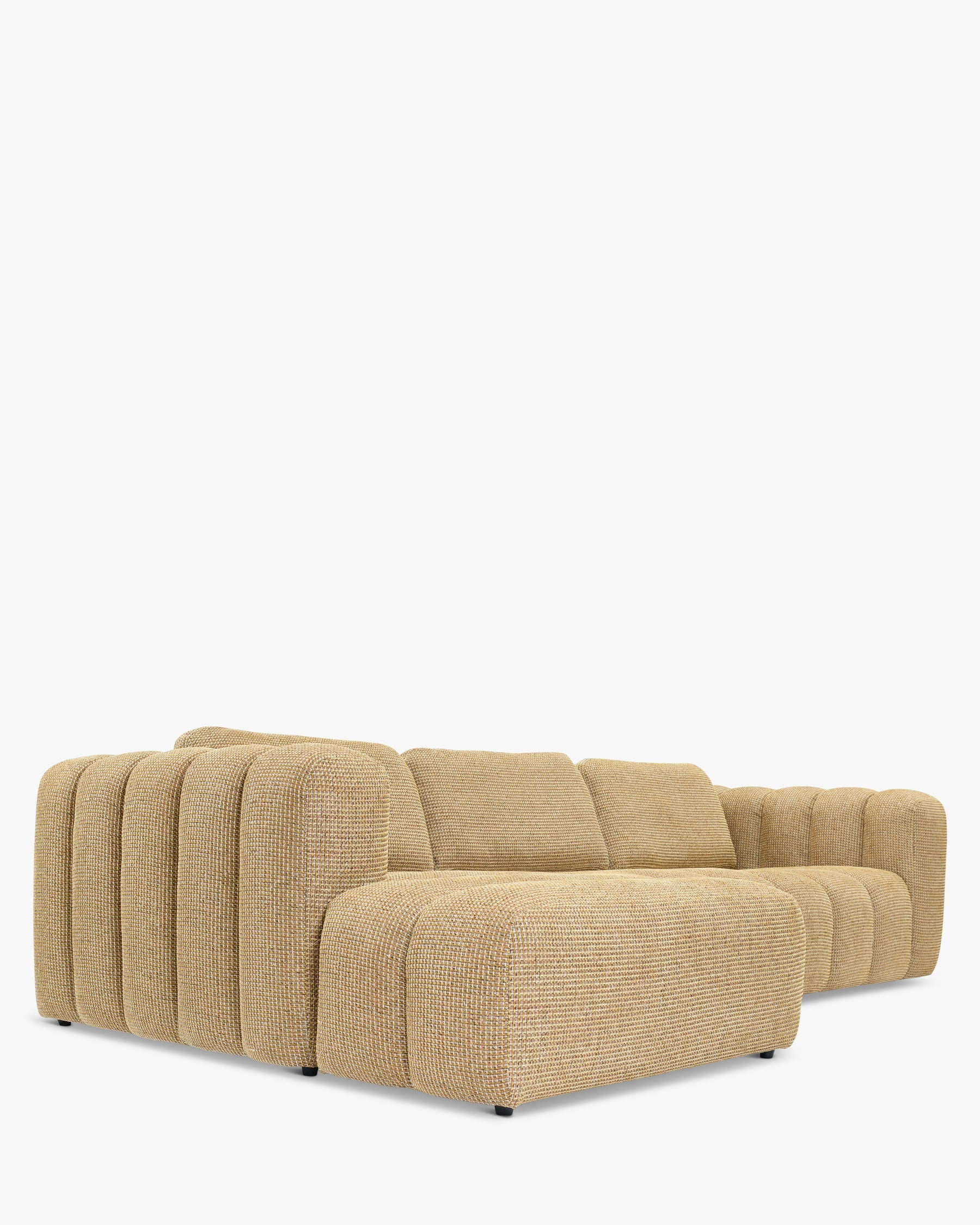 Birdy left corner sofa - Miami yellow tweed