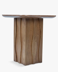 Table d'appoint Ondula en bois - Bois noyer
