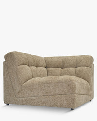 Fauteuil d'angle modulable Paul - Tweed taupe