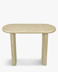 Console Aphaia en bois - Effet Travertin