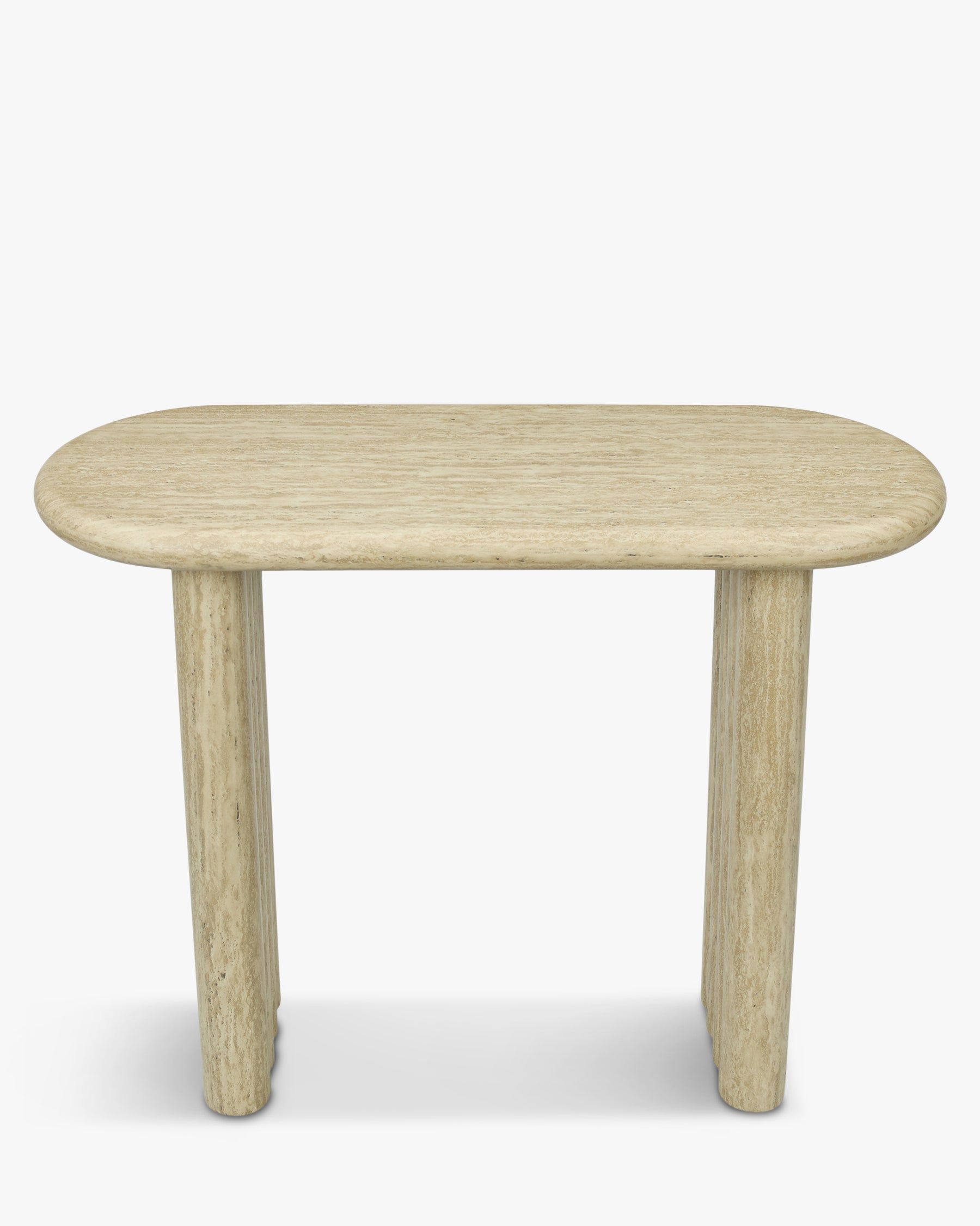 Console Aphaia en bois - Effet Travertin
