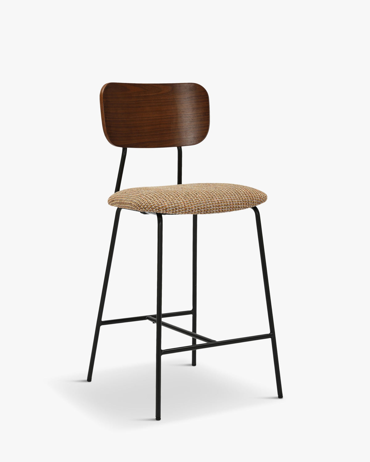 Tabouret de bar Eero - Tweed Jaune Miami
