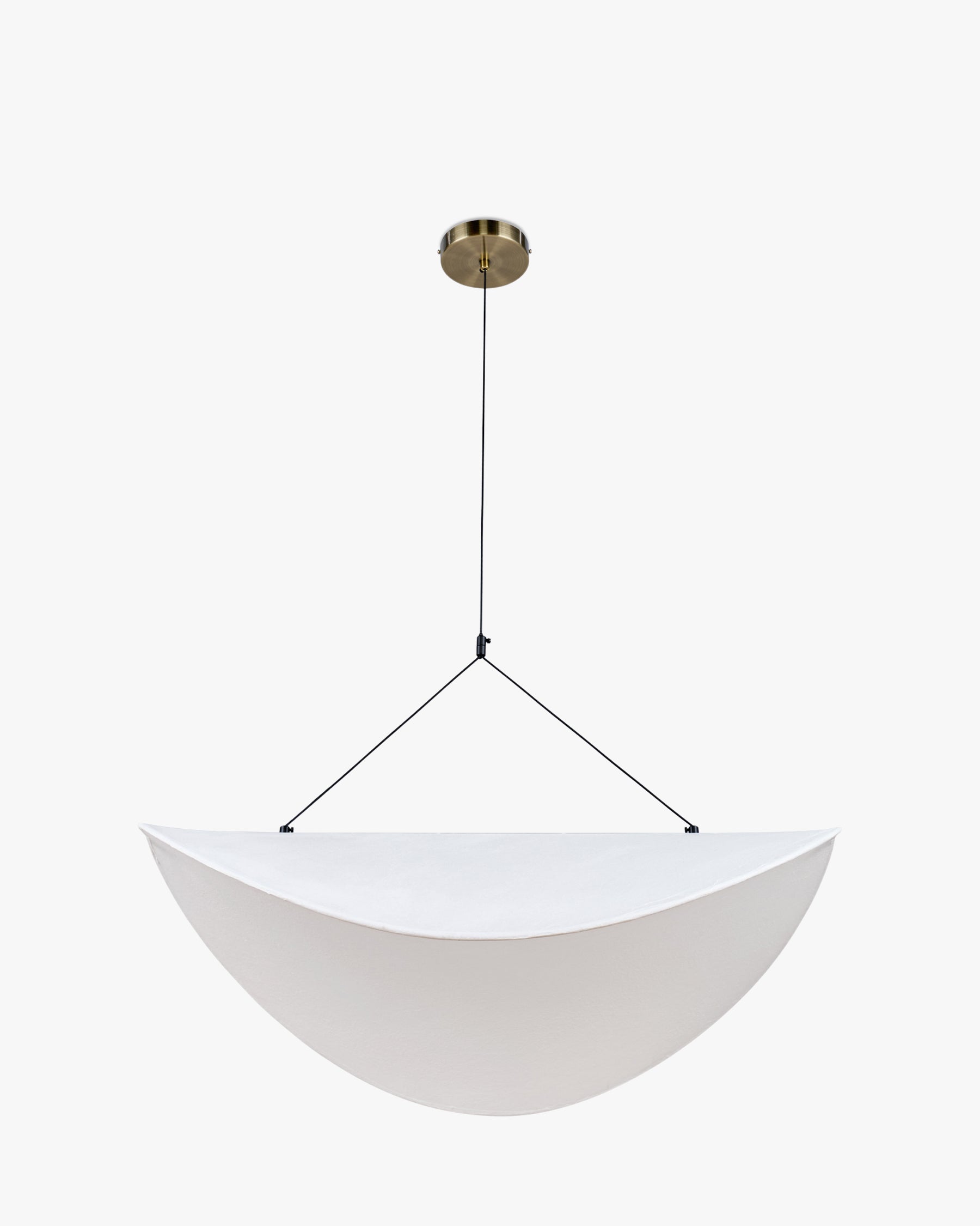 Suspension Fukui satinée ajustable - Blanc satiné