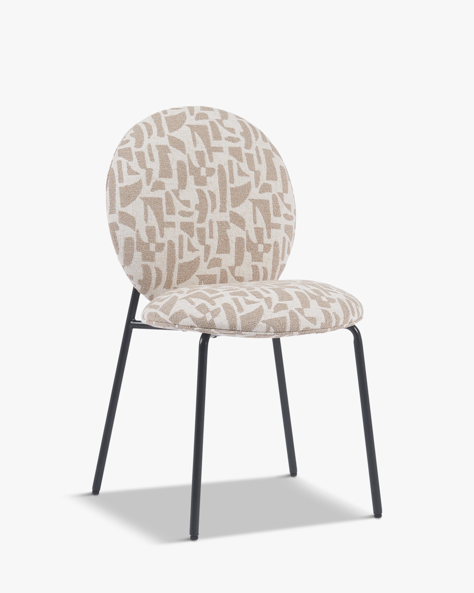 Chaise empilable Blaze - Beige géométrique