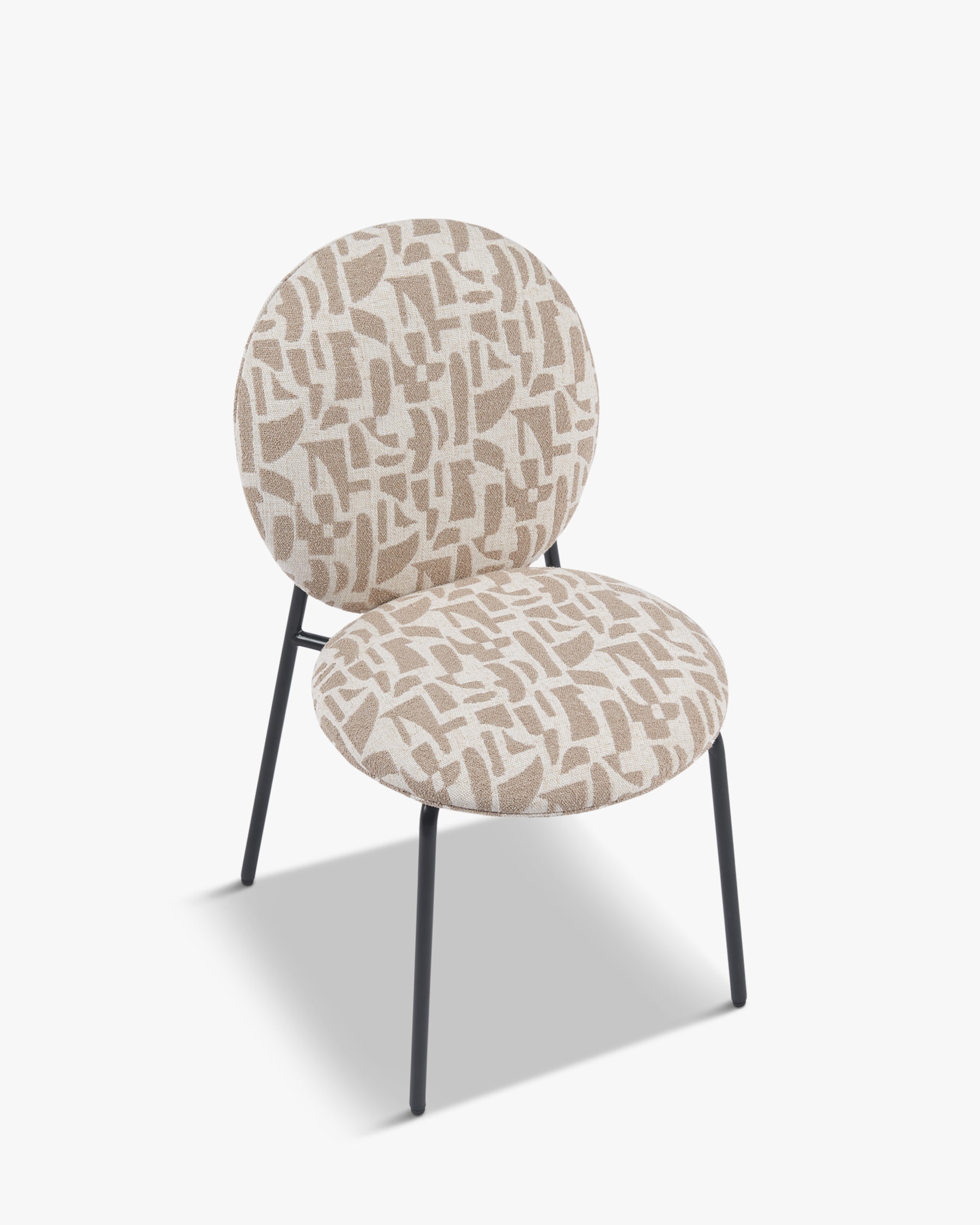 Chaise empilable Blaze - Beige géométrique