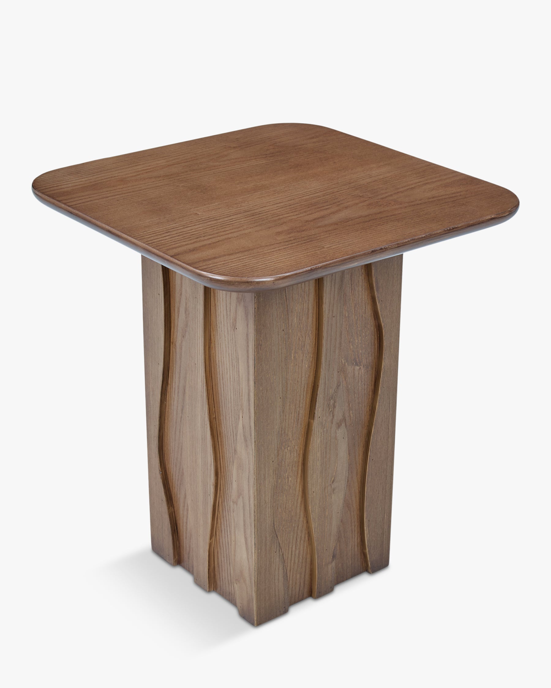 Table d'appoint Ondula en bois - Bois noyer