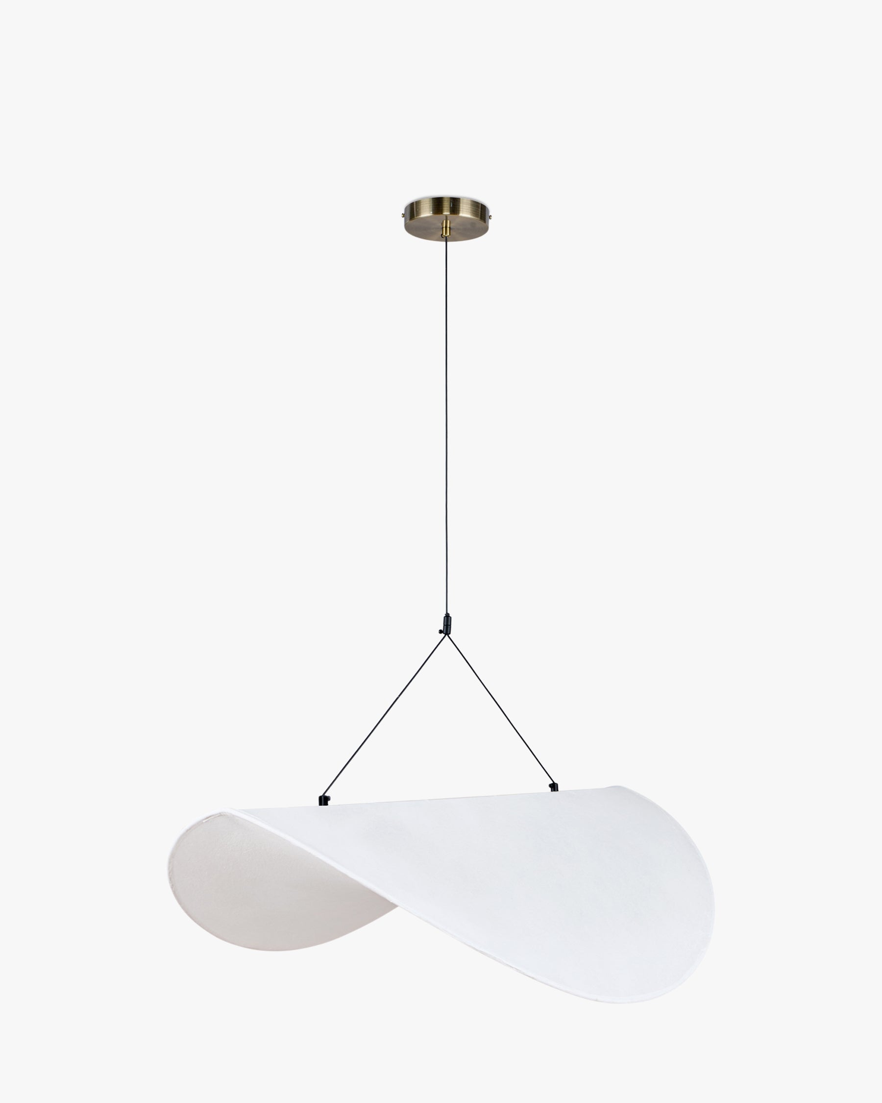 Suspension Fukui satinée ajustable - Blanc satiné