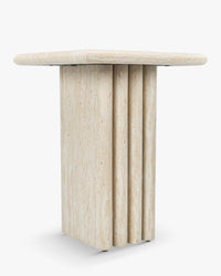 Table d'appoint Artemis - Effet Travertin
