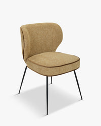 Chaise Wayne en tweed - Tweed marron