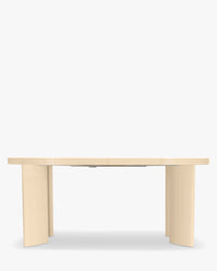 Table à manger extensible Mira en bois - Beige