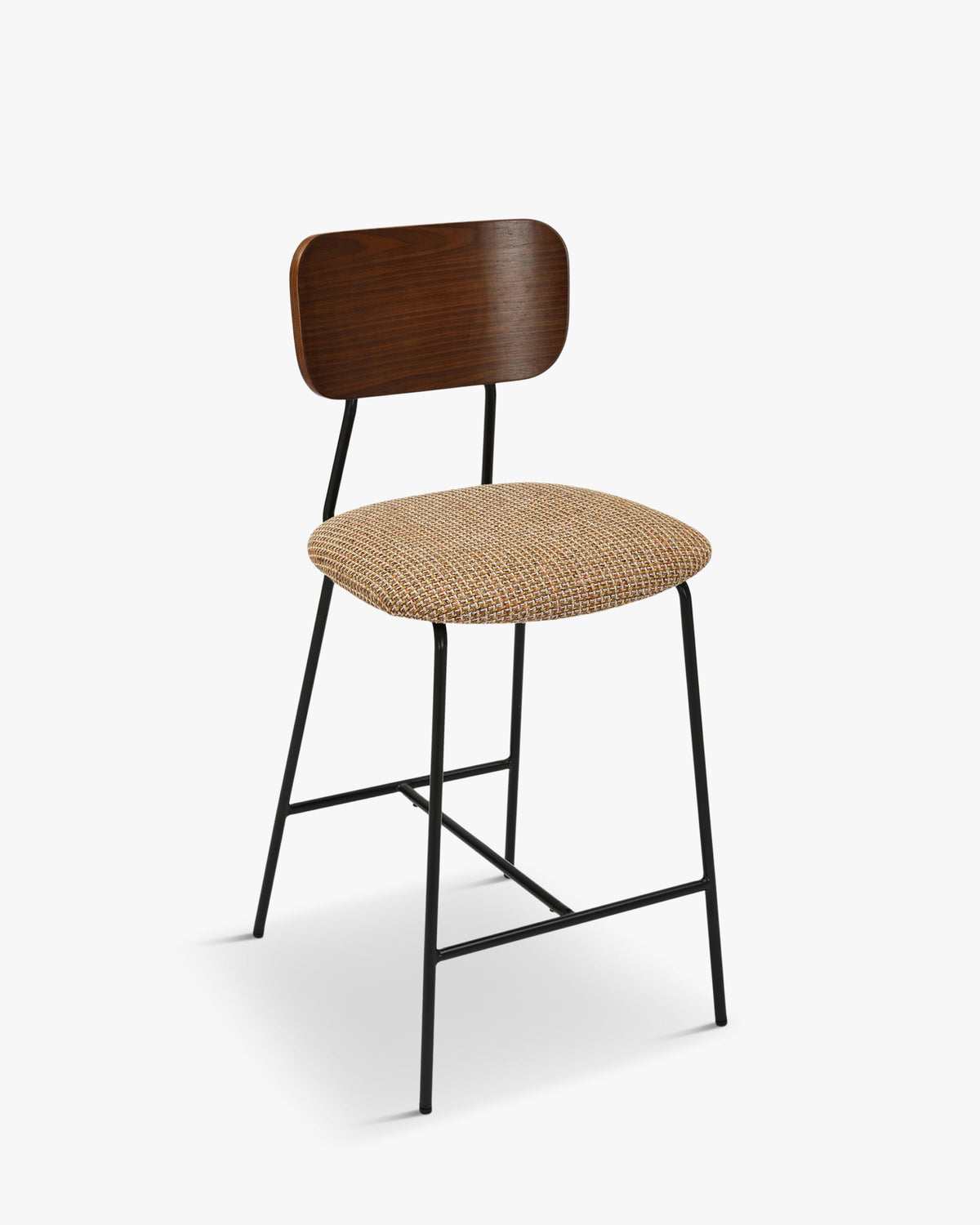 Tabouret de bar Eero - Tweed Jaune Miami
