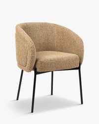 Chaise Volta en tweed - Tweed jaune Miami