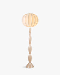 Lampadaire Honiri en fibre de verre - Blanc satiné