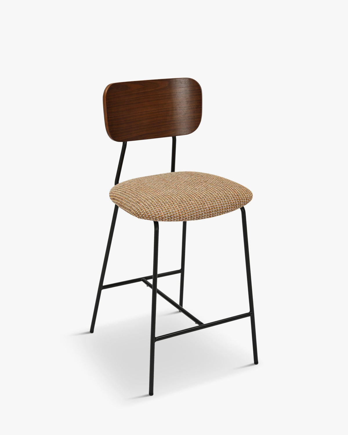 Tabouret de bar Eero - Tweed Jaune Miami