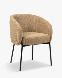 Chaise Volta en tweed - Tweed jaune Miami