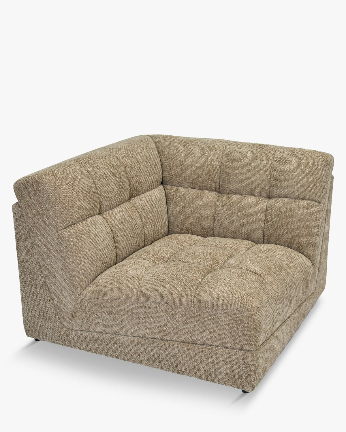 Fauteuil d'angle modulable Paul - Tweed taupe