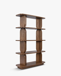 Étagère & bibliothèque Charly en bois - Bois noyer