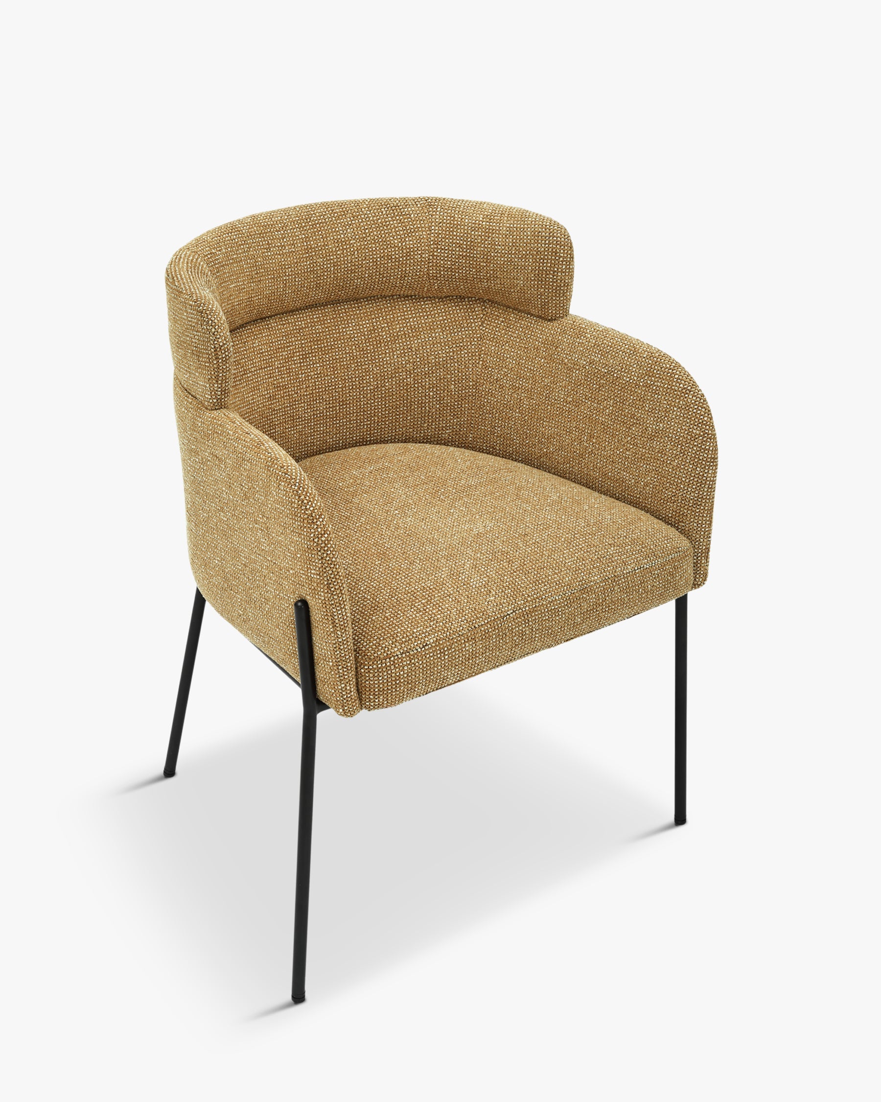Chaise Baron en tweed - Tweed marron