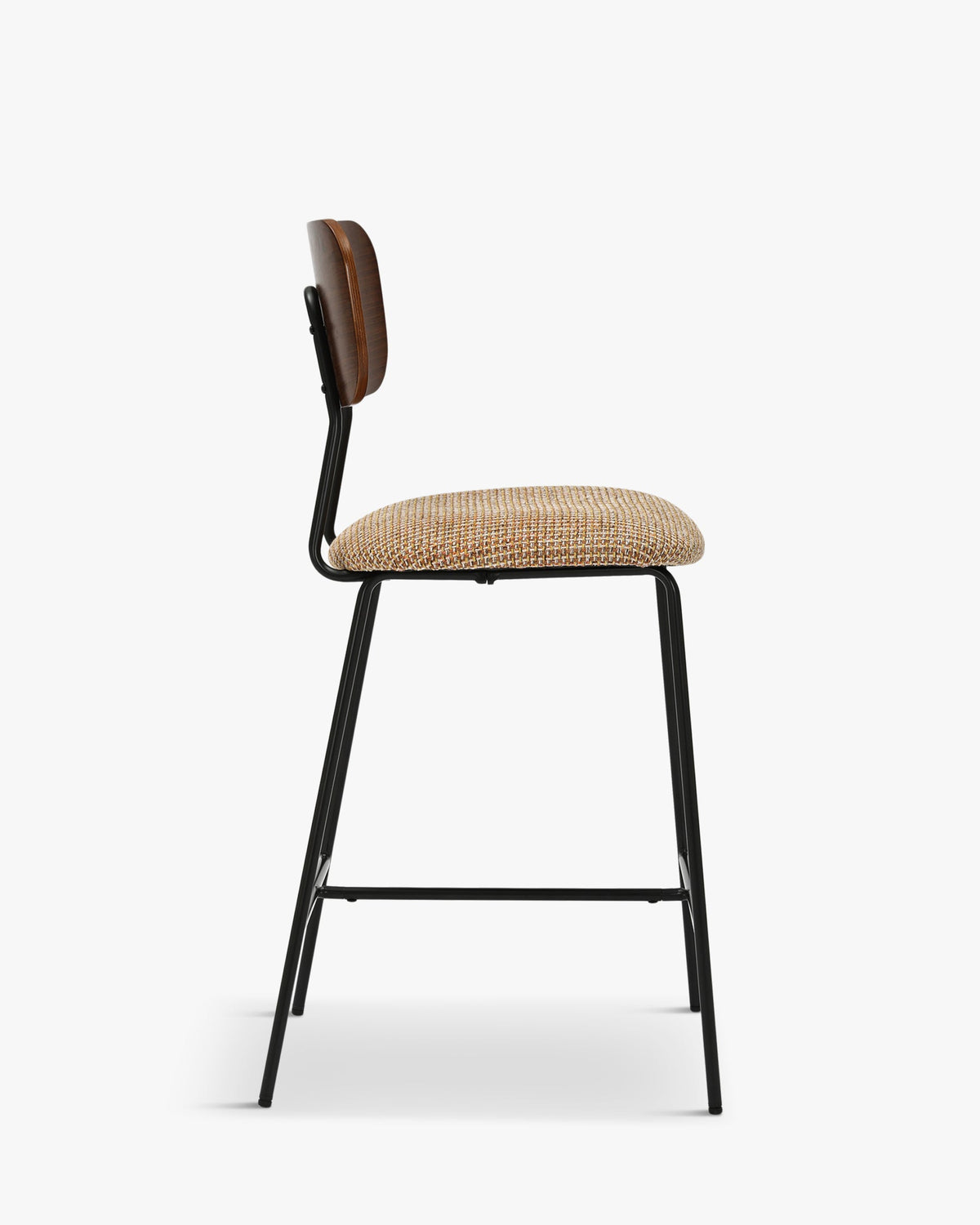 Tabouret de bar Eero - Tweed Jaune Miami