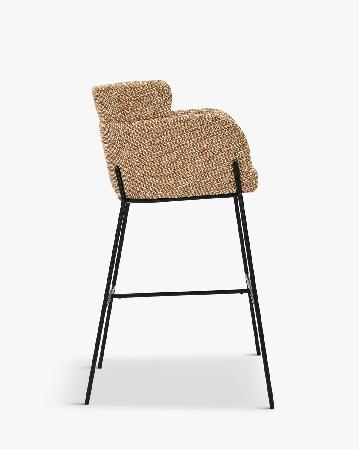 Tabouret de bar Baron - Tweed jaune Miami