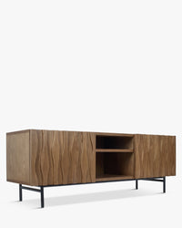 Meuble TV Ondula en bois - Bois noyer