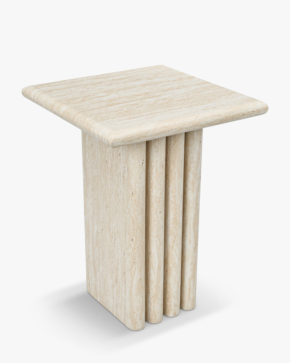 Table d'appoint Artemis - Effet Travertin