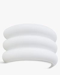 Applique murale Verre blanc & laiton Houston - Blanc