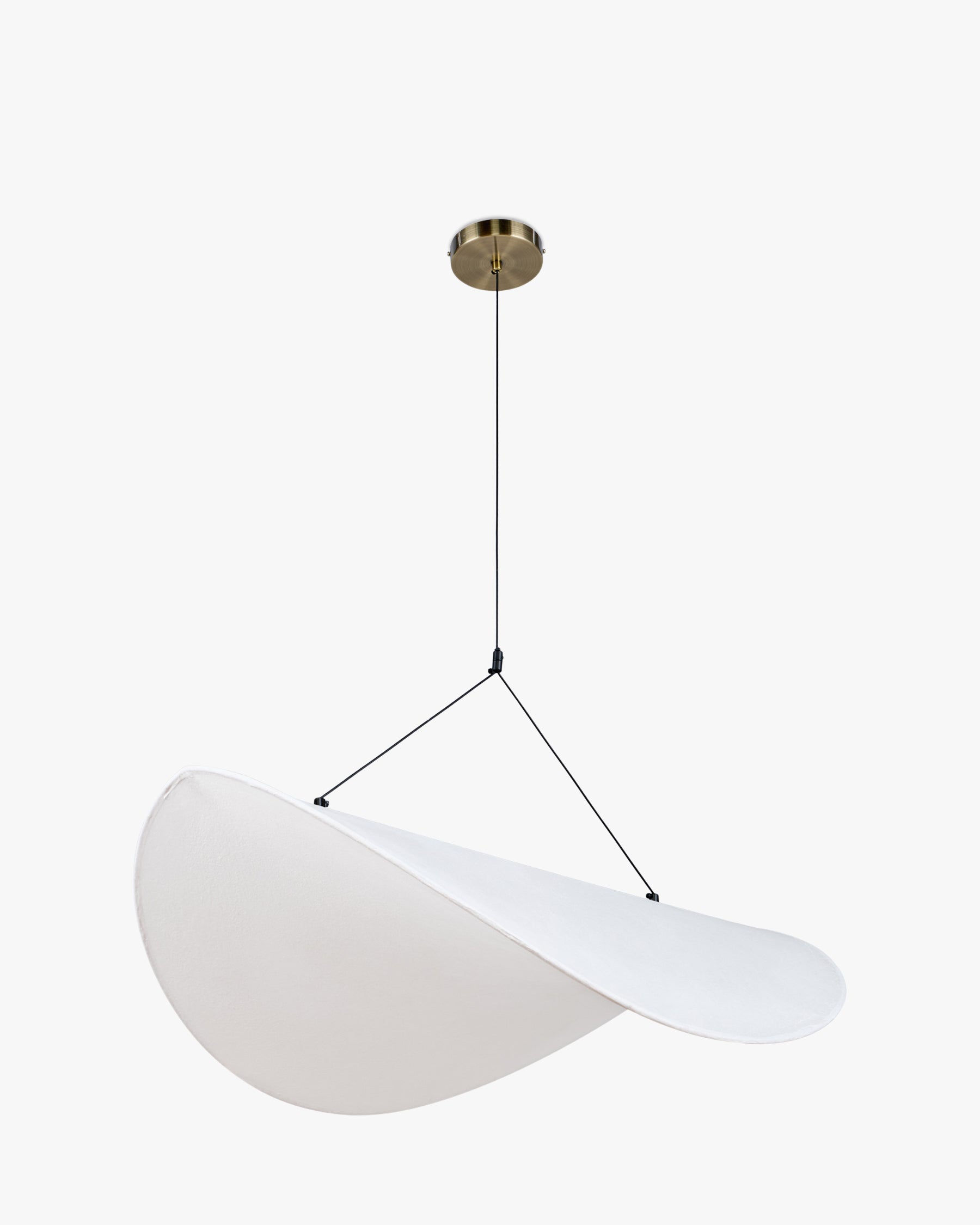 Suspension Fukui satinée ajustable - Blanc satiné