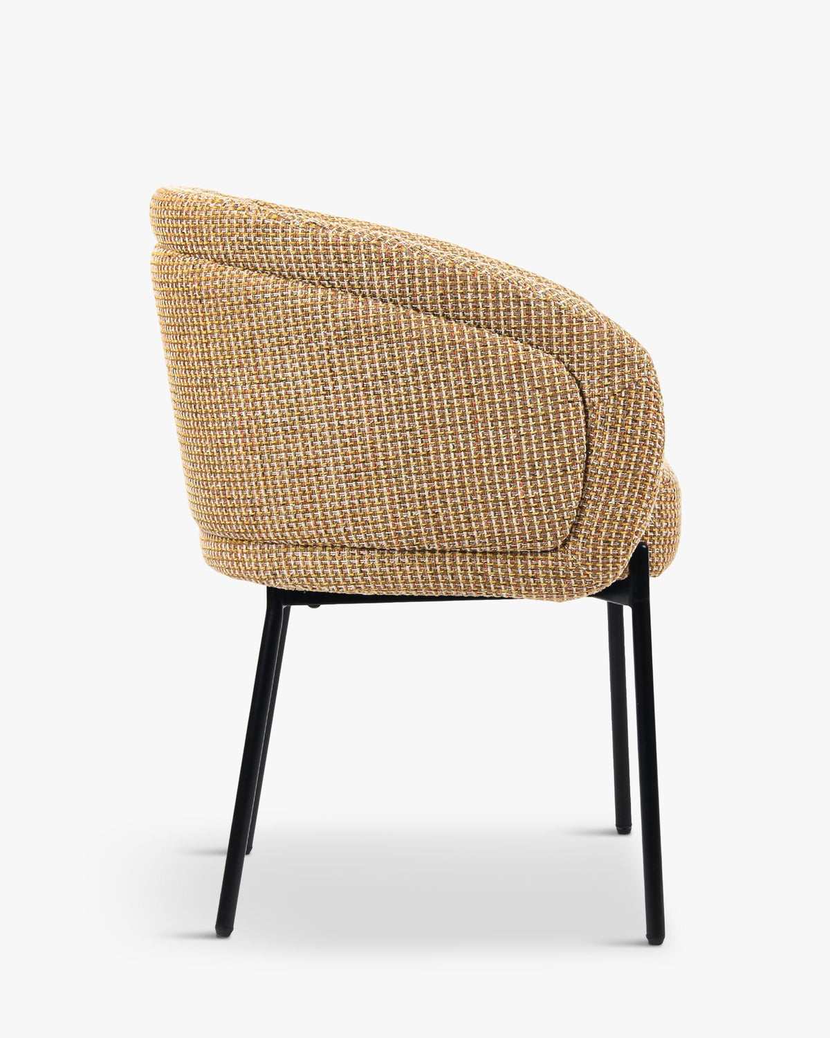 Chaise Volta en tweed - Tweed jaune Miami